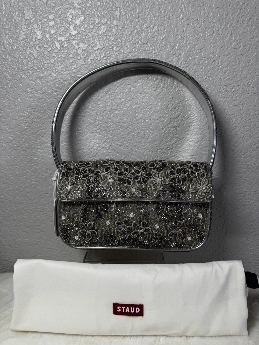 Staud Tommy Floral Shoulder Bag - Picture 2 of 8